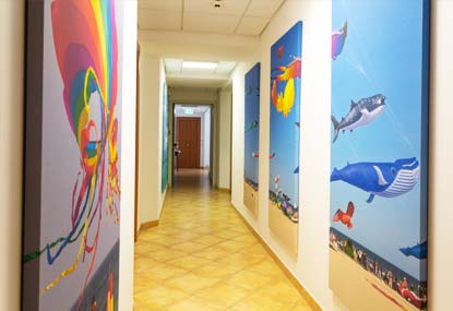 Paintings in the corridor